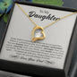 To My Daughter Gifts From Dad - Daughter Necklace Gift For Christmas, Thanksgiving, Birthday, Graduation, Wedding