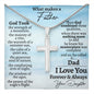 Gifts for Dad from Daughter, Cross Necklace Gift for Men