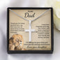 Gifts for Dad from Daughter, Cross Necklace Gift for Men
