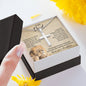 Gifts for Dad from Daughter, Cross Necklace Gift for Men