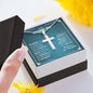 Gifts for Dad from Daughter, Cross Necklace Gift for Men