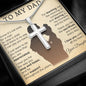 Gifts for Dad from Daughter, Cross Necklace Gift for Men