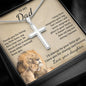 Gifts for Dad from Daughter, Cross Necklace Gift for Men