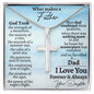 Gifts for Dad from Daughter, Cross Necklace Gift for Men
