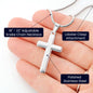 Gifts for Dad from Daughter, Cross Necklace Gift for Men