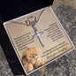 Gifts for Dad from Daughter, Cross Necklace Gift for Men