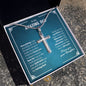 Gifts for Dad from Daughter, Cross Necklace Gift for Men