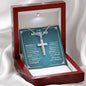Gifts for Dad from Daughter, Cross Necklace Gift for Men