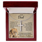 Gifts for Dad from Daughter, Cross Necklace Gift for Men