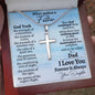 Gifts for Dad from Daughter, Cross Necklace Gift for Men