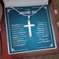 Gifts for Dad from Daughter, Cross Necklace Gift for Men