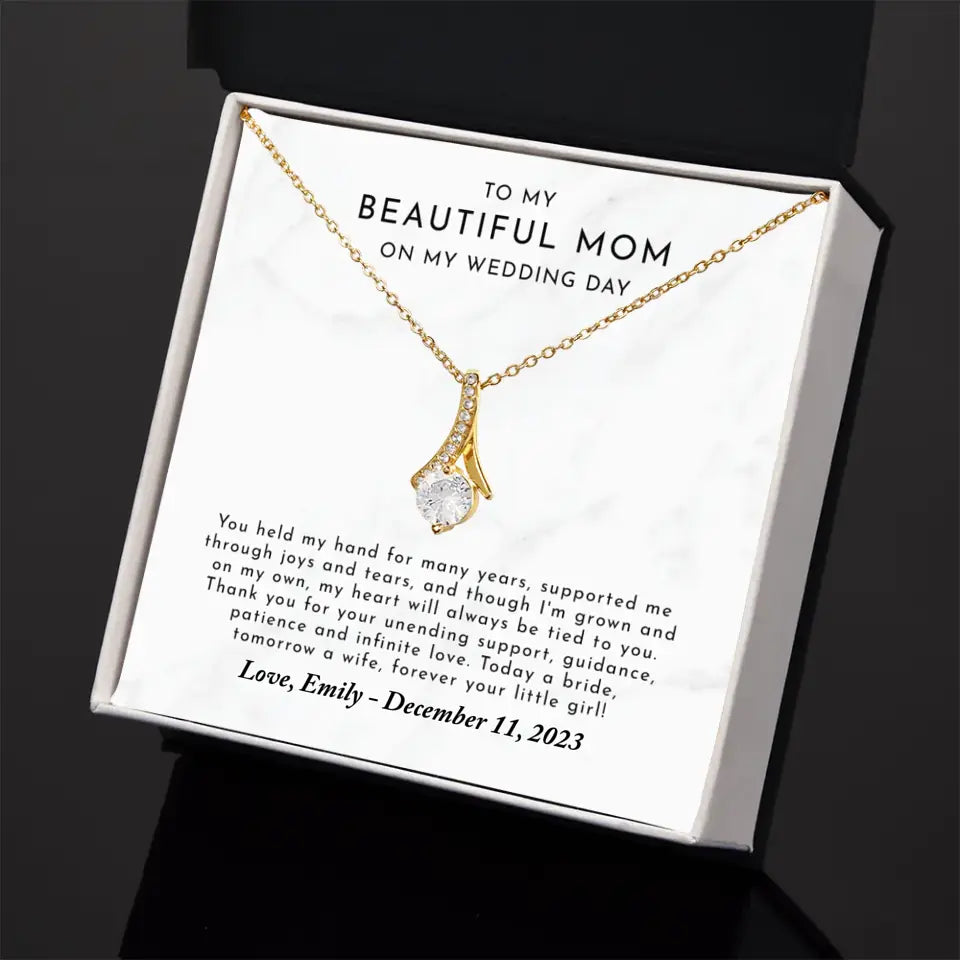 Mother of the Bride Gift from Daughter - Mother of the Bride Alluring Beauty Necklace