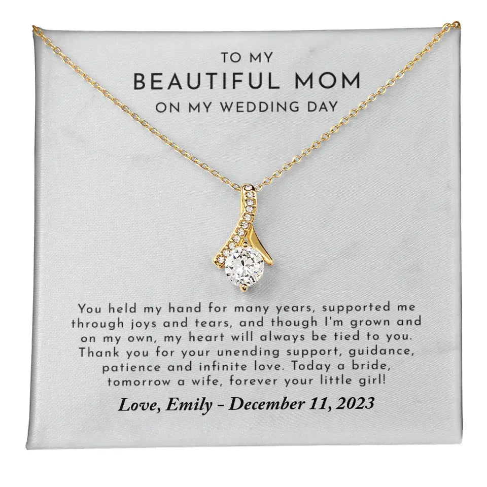 Mother of the Bride Gift from Daughter - Mother of the Bride Alluring Beauty Necklace