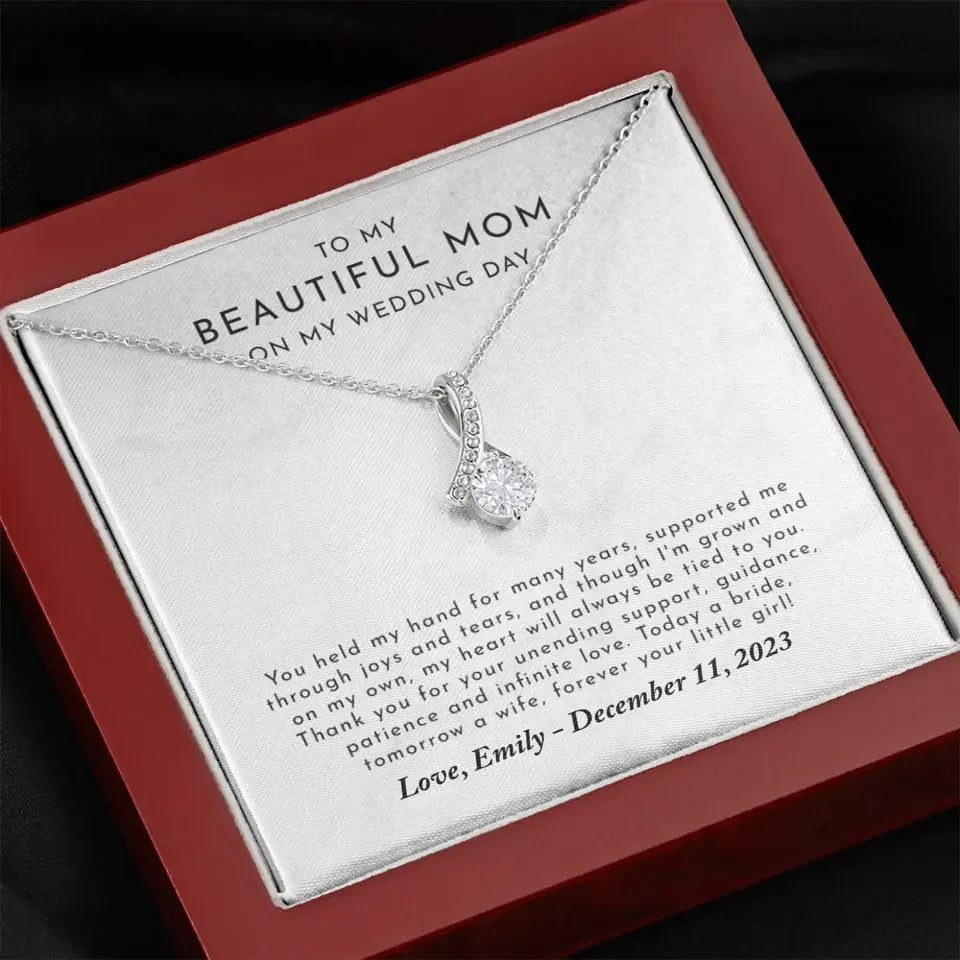 Mother of the Bride Gift from Daughter - Mother of the Bride Alluring Beauty Necklace