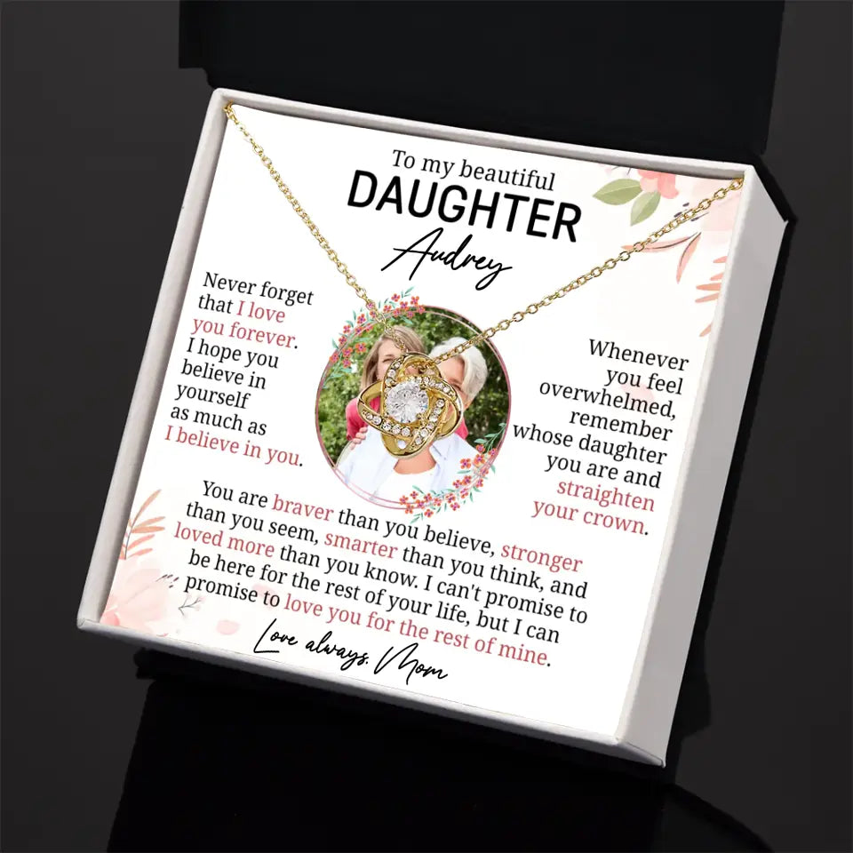 Personalized Gift For Daughter- Love Knot Necklace