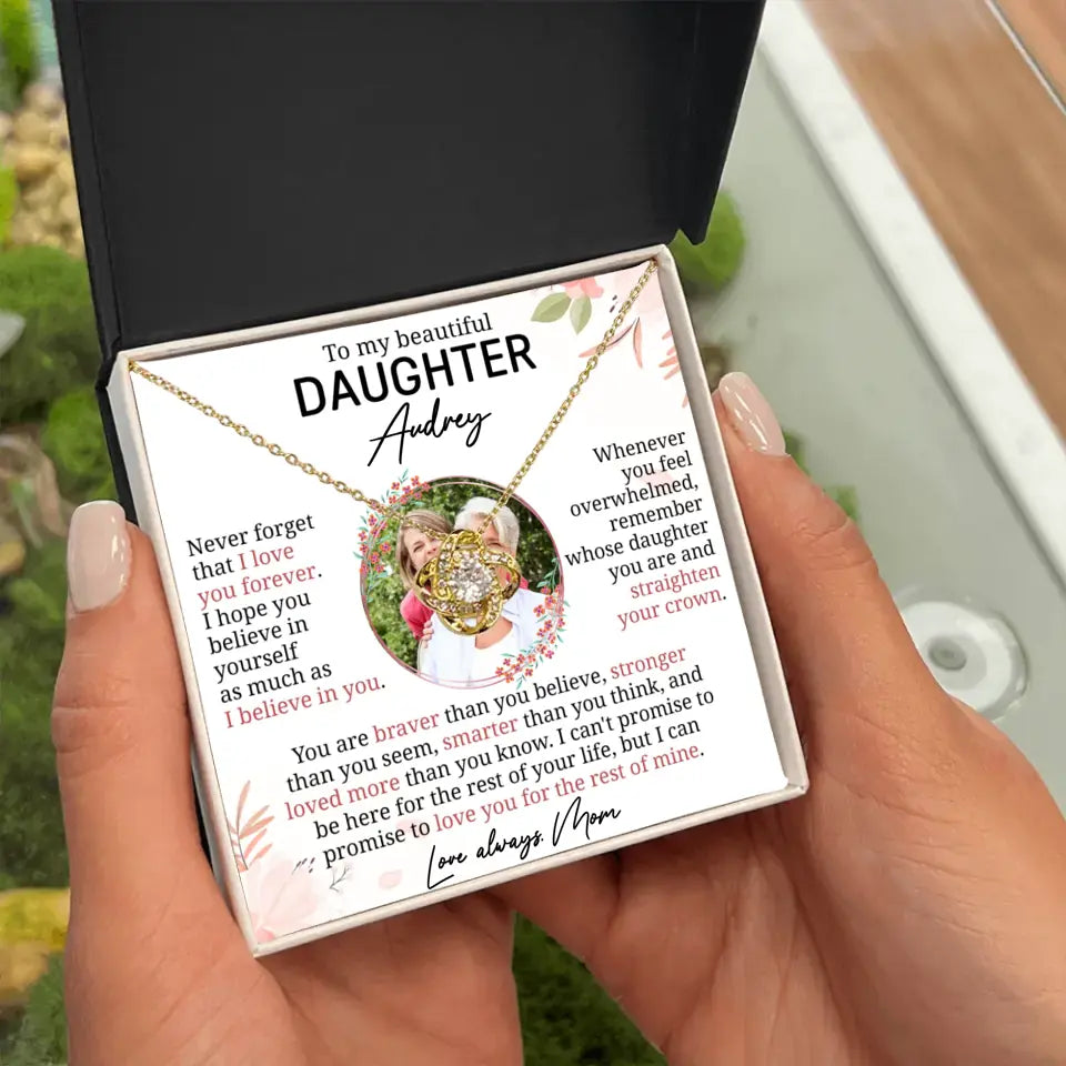 Personalized Gift For Daughter- Love Knot Necklace