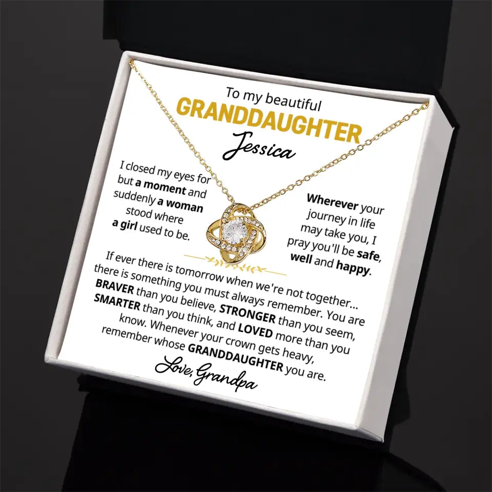 Personalized Granddaughter Gift - Beautiful Custom Gift Set From Grandparents