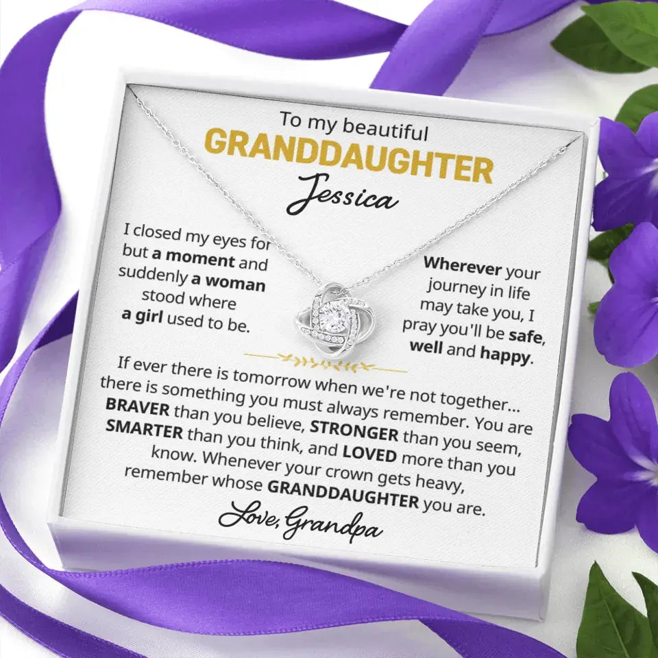 Personalized Granddaughter Gift - Beautiful Custom Gift Set From Grandparents