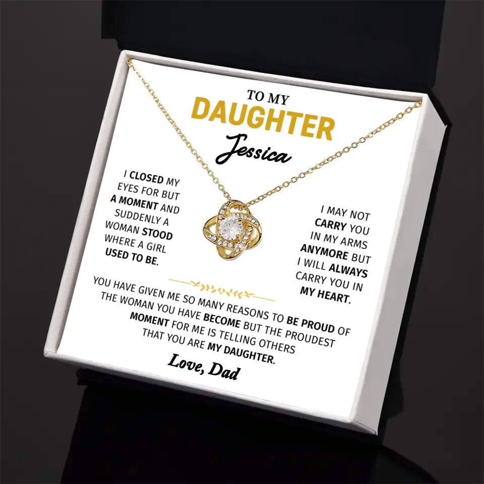 Personalized Gift For Daughter - To My Daughter Necklace From Dad - D5