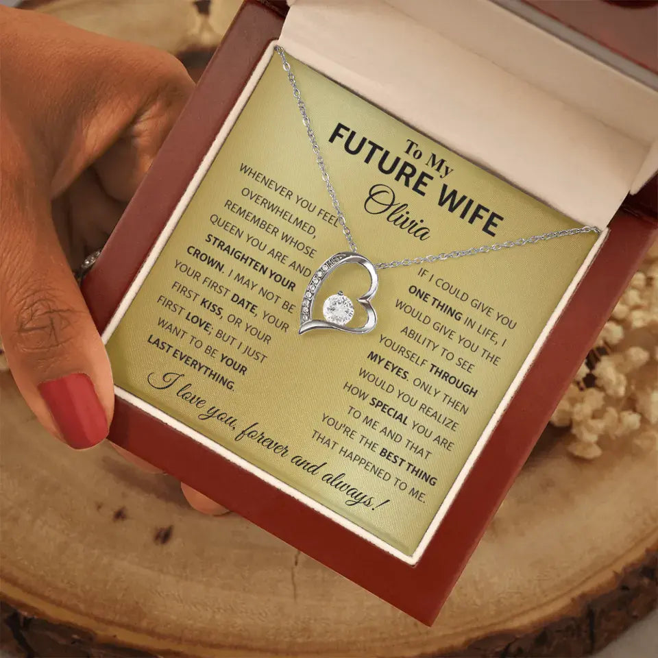 To My Future Wife - Personalizable Necklace Gift Set