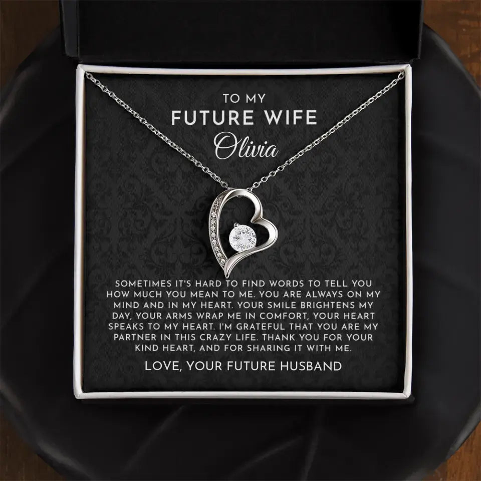 To My Future Wife - Personalizable Necklace Gift Set - F4