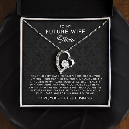 To My Future Wife - Personalizable Necklace Gift Set - F4