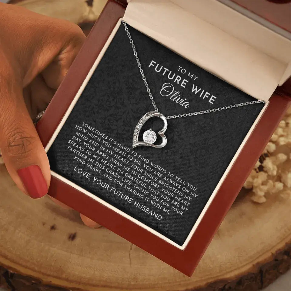 To My Future Wife - Personalizable Necklace Gift Set - F4