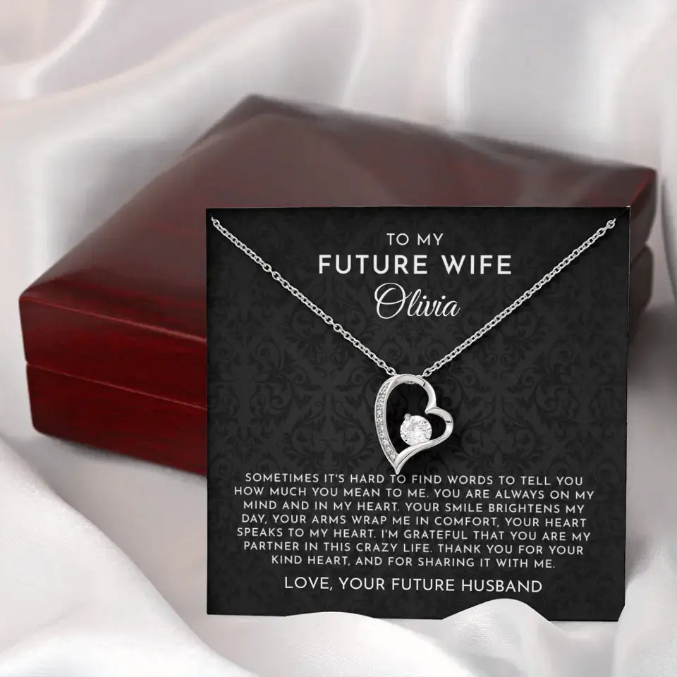 To My Future Wife - Personalizable Necklace Gift Set - F4