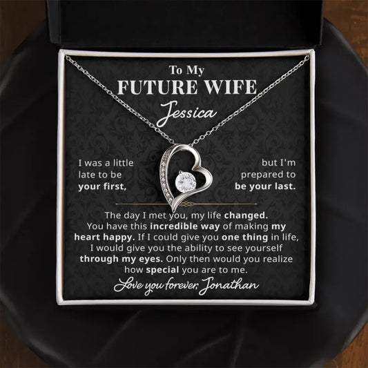 To My Future Wife - Forever Love Necklace Custom Gift Set - FW5