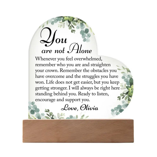 You Are Not Alone, Survivor Gift, Recovery Present, Encouragement gift, Cheer Up Gift For Woman