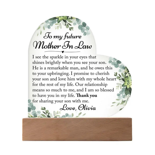 Future Mother In Law Gift, Mother Of Groom Gift From Bride - A43