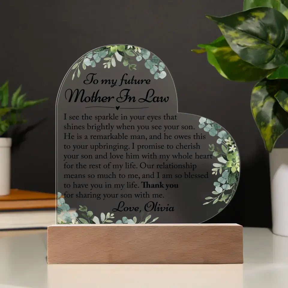 Future Mother In Law Gift, Mother Of Groom Gift From Bride - A43