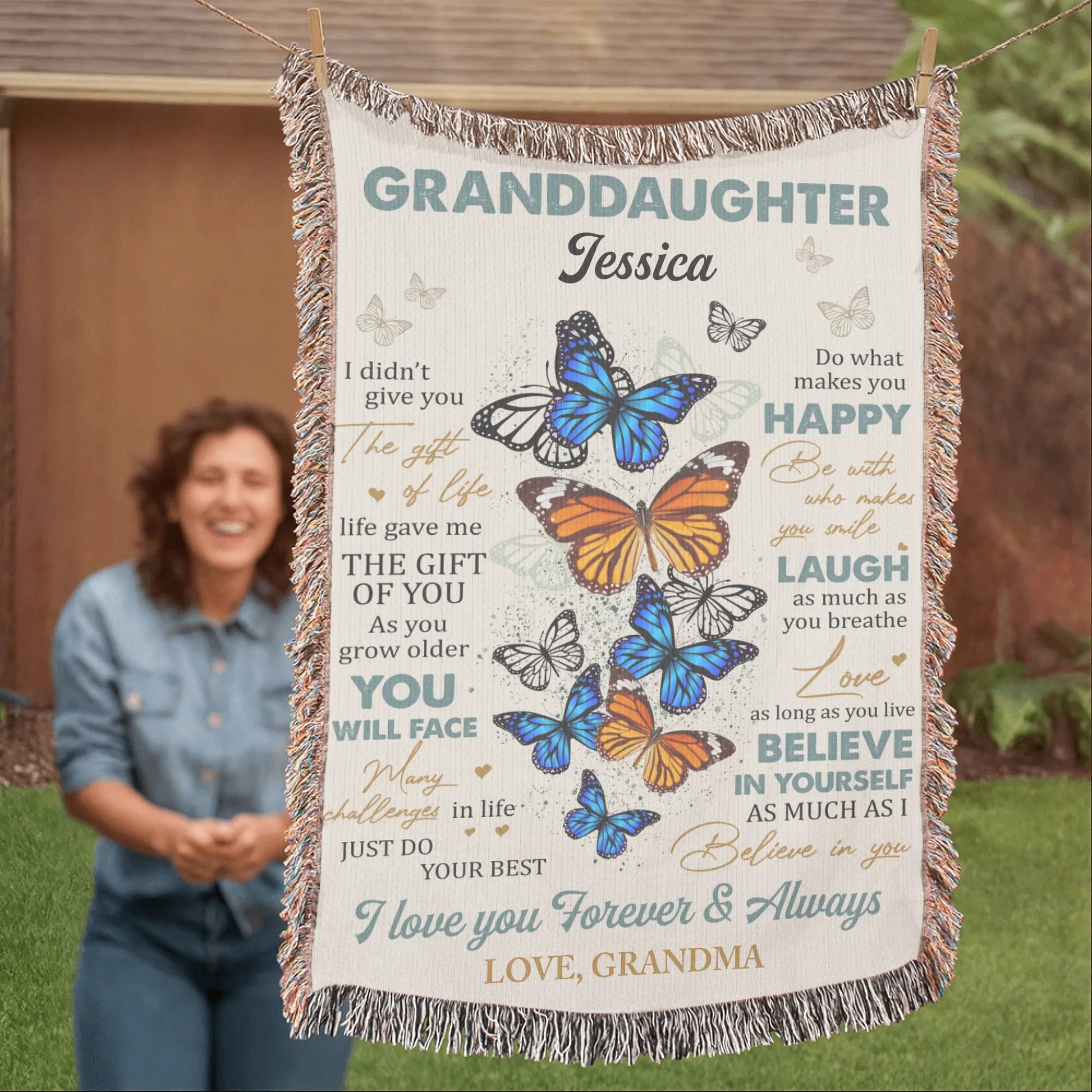 Heirloom Woven Blanket 37x52