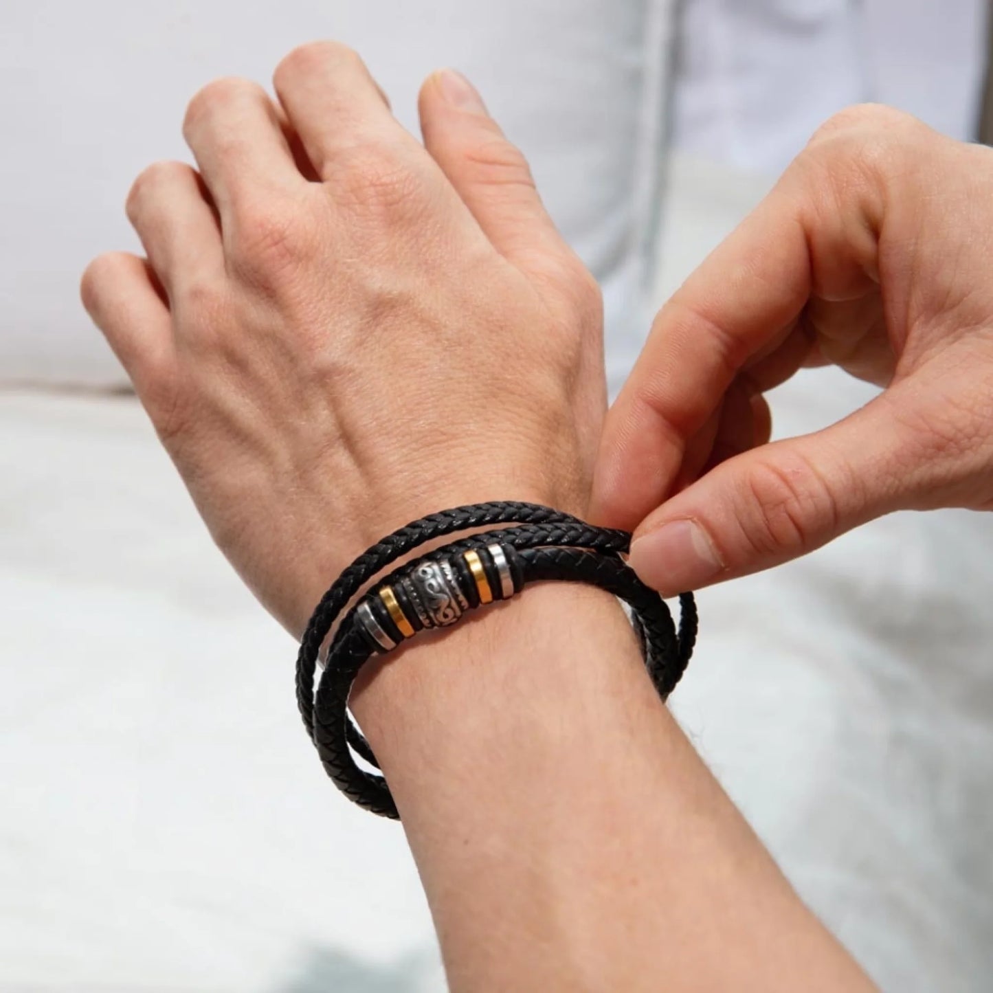 Personalized Gift For Son - "Love You Forever" Bracelet - S11