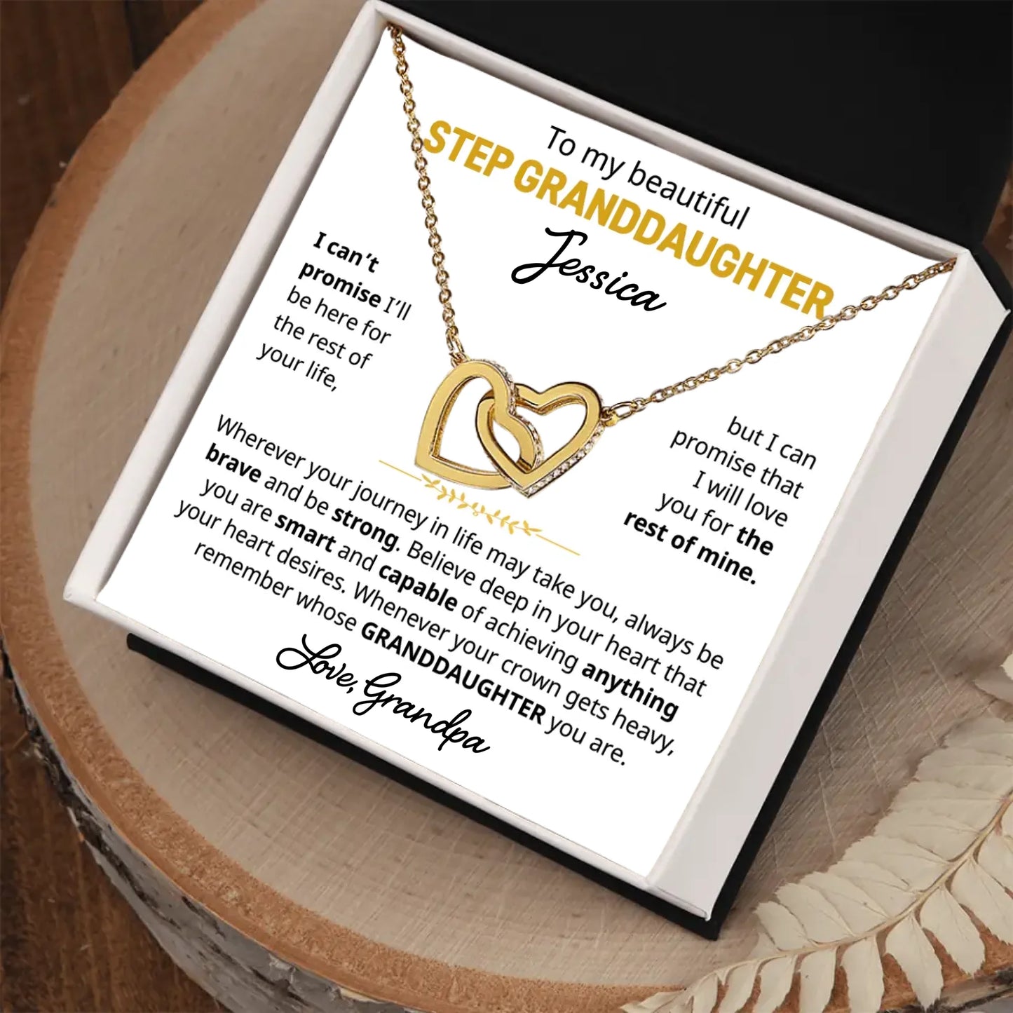 Step Granddaughter Gift - Personalized Beautiful Gift Set