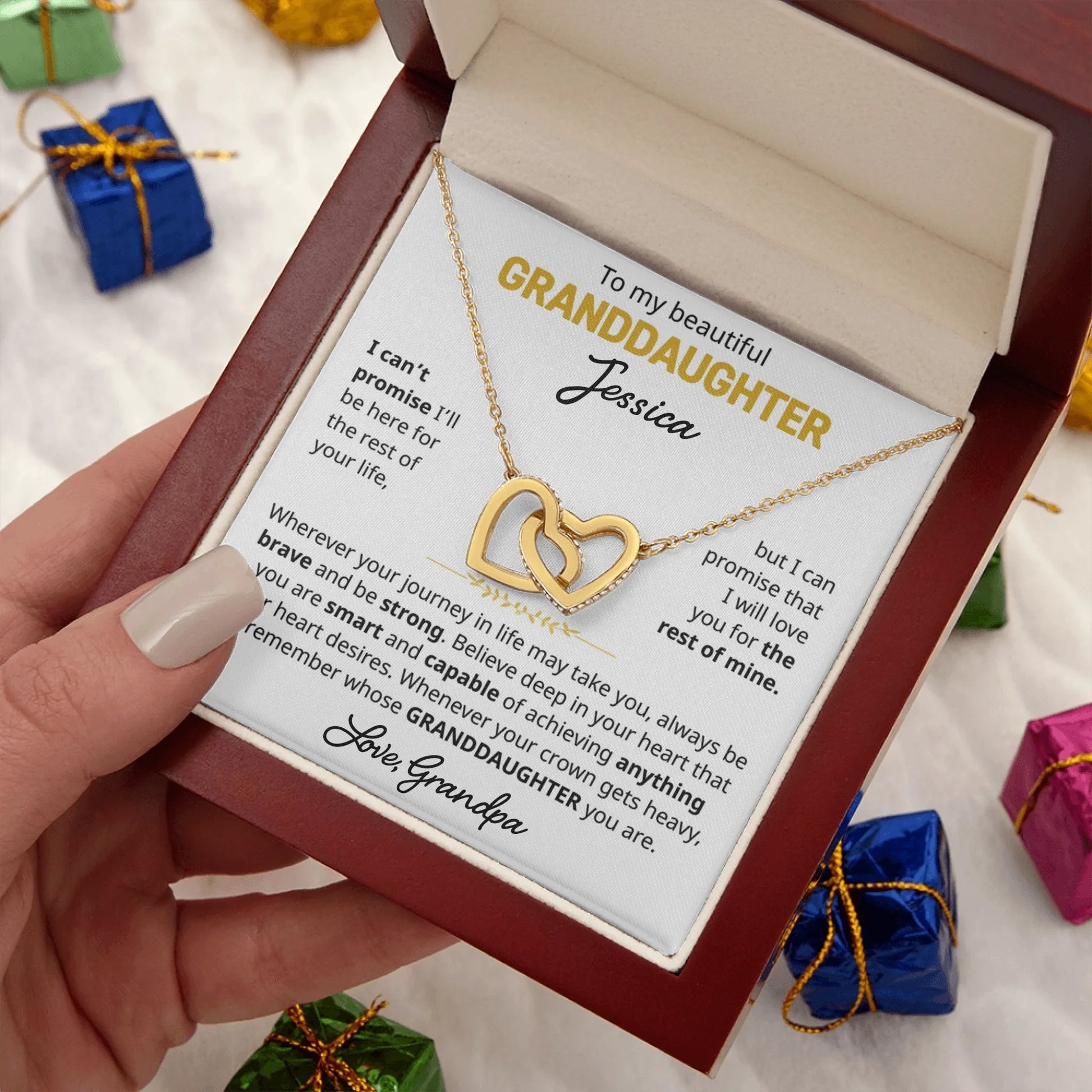Interlocking Hearts Gold Lux N2