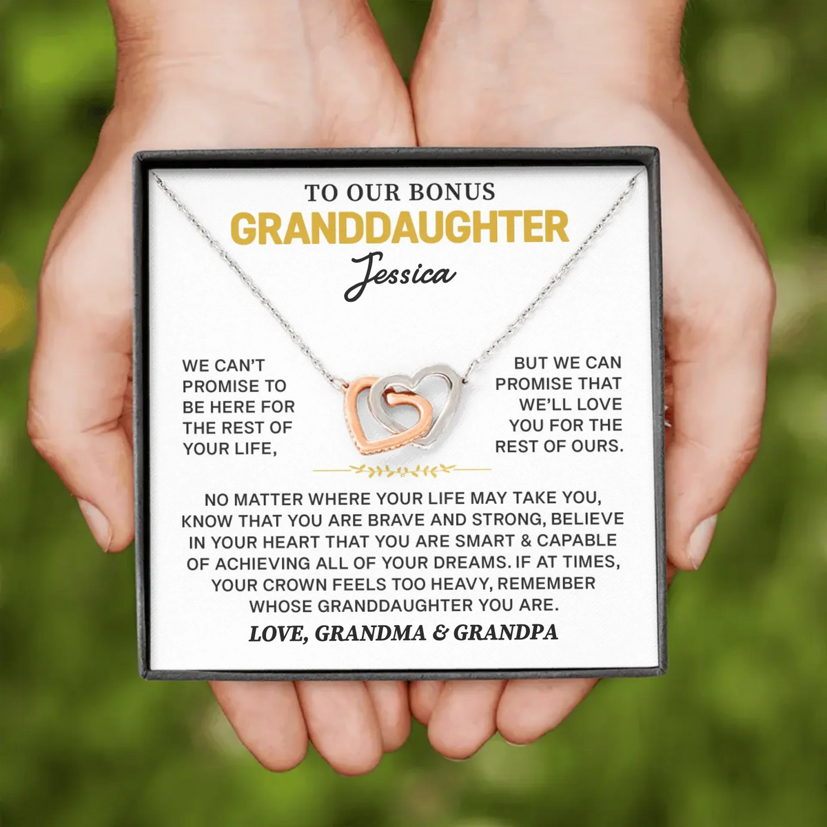 To Our Bonus Granddaughter Gift - Personalized Beautiful Gift Set
