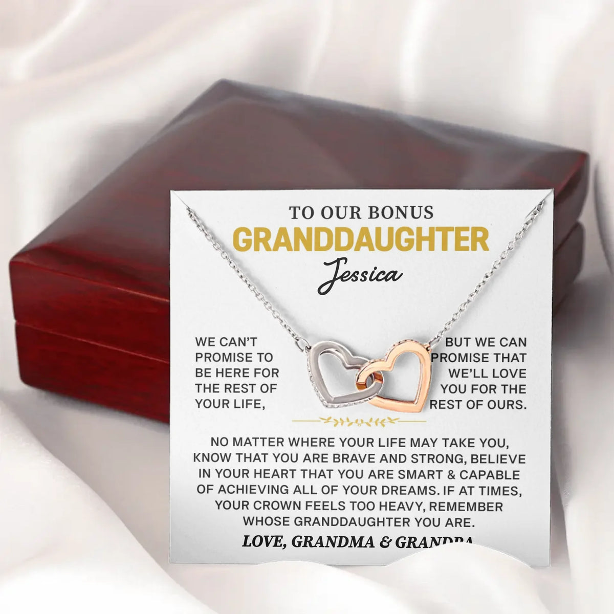 To Our Bonus Granddaughter Gift - Personalized Beautiful Gift Set