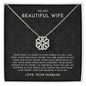To My Beautiful Wife - Magnetic Hearts Necklace