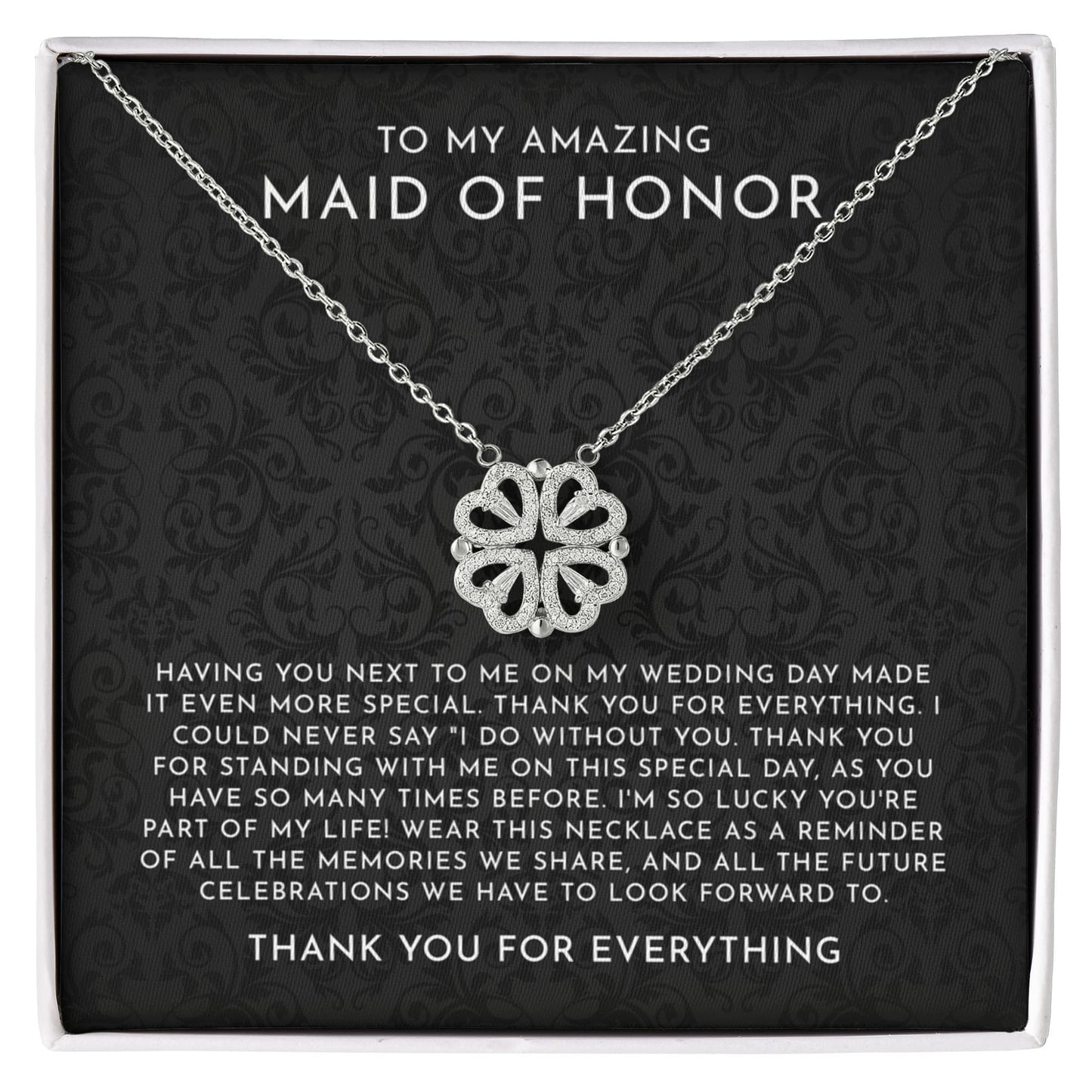 Maid Of Honor Thank You Gift, Thank You Gift From Bride