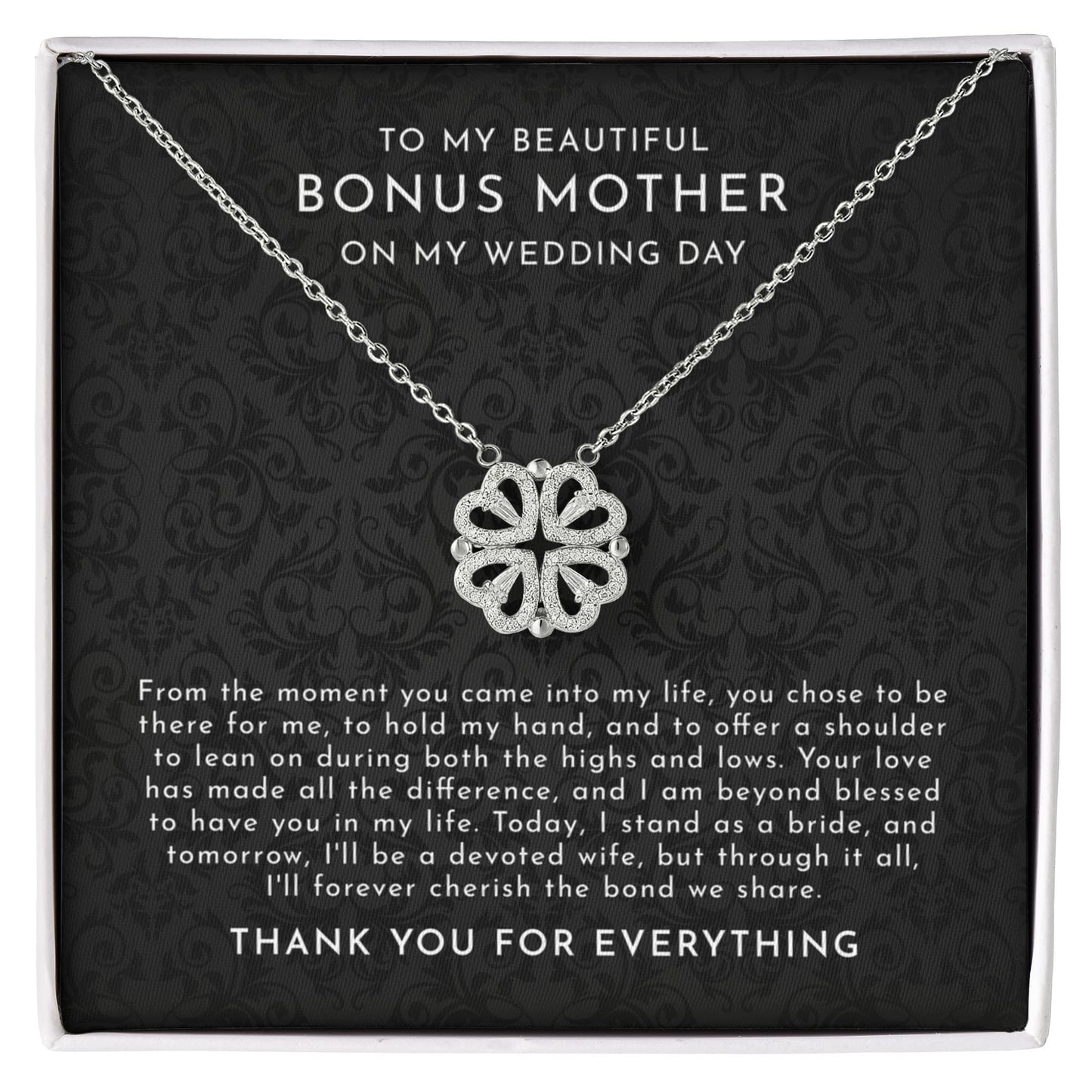 Bonus Mom Gift From Goom On Wedding Day - Magnetic Hearts Necklace