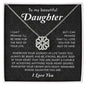 To My Beautiful Daughter Gift - Magnetic Hearts Necklace