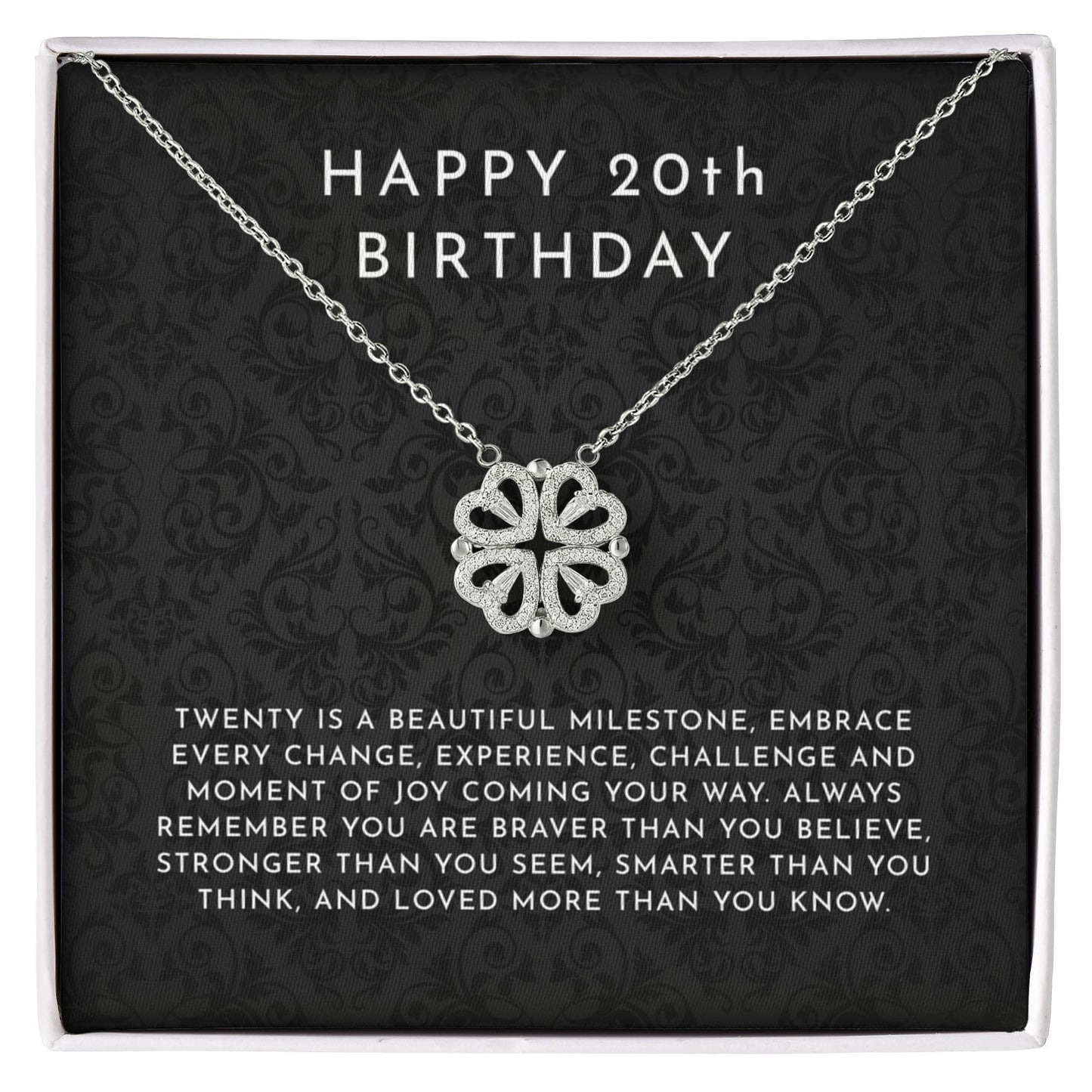 20th Birthday Gift For Women - Magnetic Hearts Necklace