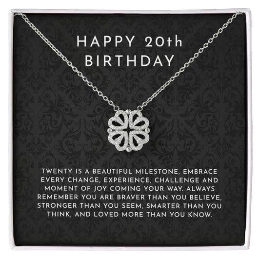 20th Birthday Gift For Women - Magnetic Hearts Necklace