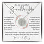 To My Granddaughter Gift - Magnetic Hearts Necklace