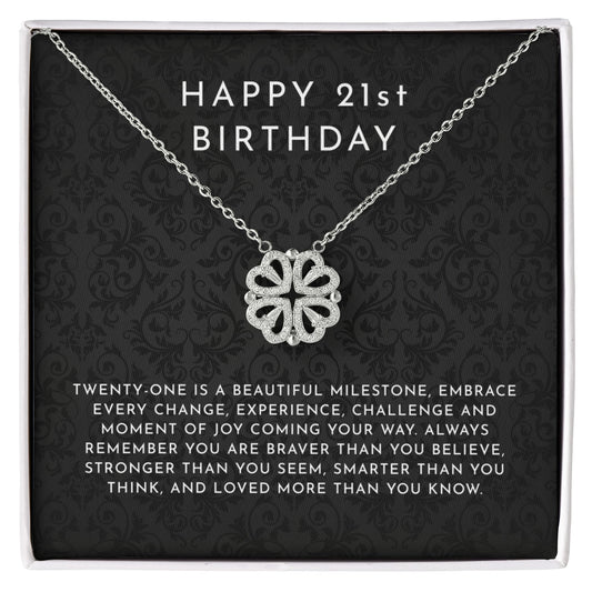21st Birthday Gift For Women - Magnetic Hearts Necklace