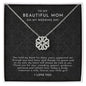 Mom Gift From Bride On Wedding Day -   Magnetic Hearts Necklace -MB8