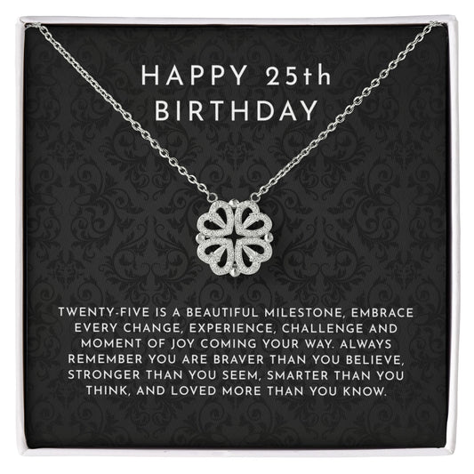 25th Birthday Gift For Women - Magnetic Hearts Necklace