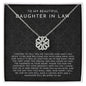 To My Beautiful Daughter In Law Gift - Magnetic Hearts Necklace