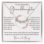 To My Granddaughter Gift - Magnetic Hearts Necklace
